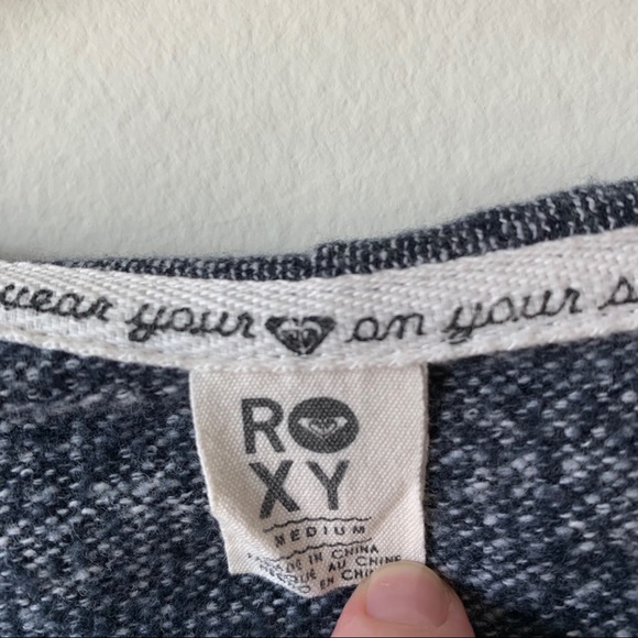 Roxy Two Toned Blue Zip Hoodie - Picture 5 of 8